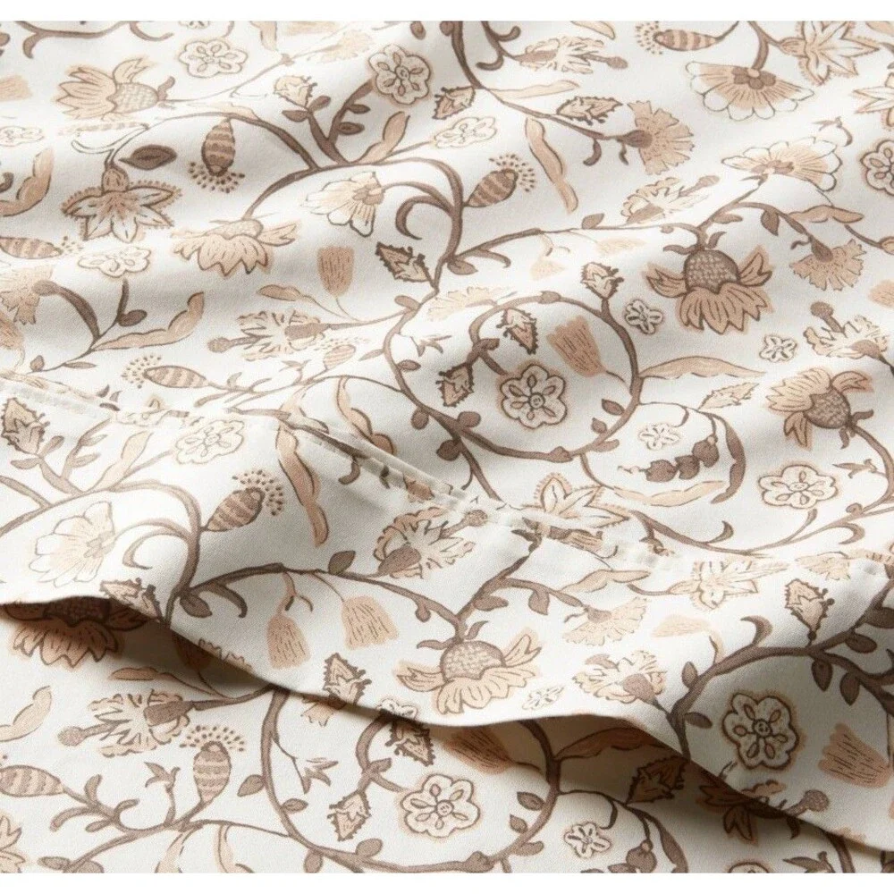 Twin/Twin XL 400 Thread Count Performance Sheet Set Cool Floral - Threshold NEW